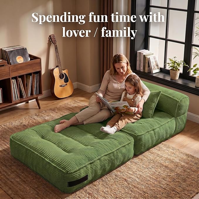 Folding Sofa Bed, Convertible Sleeper Chair - Image 6