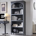 IFGET 76" Tall Arched Bookcase, Farmhouse 5 Tiers Large Arched Bookshelf Cabinet by IFGETEnrichYourLivingSpace