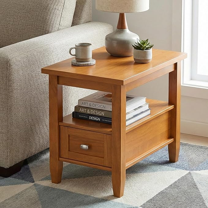 SIMPLIHOME Warm Shaker End Table - Image 2