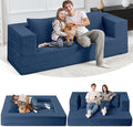 Futon Sofa Bed with Pillow, 3-in-1 Sleeper Sofa Bed with Removable Cover by Cansunna