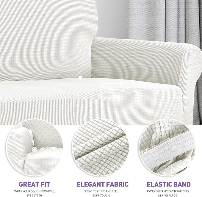 ZNSAYOTX Super Stretch Chair Slipcover Universal Sofa Chair Covers - Image 3