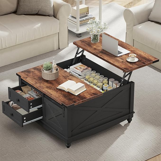 ALLSTAND 31.5" Lift Top Coffee Table by ALLSTAND