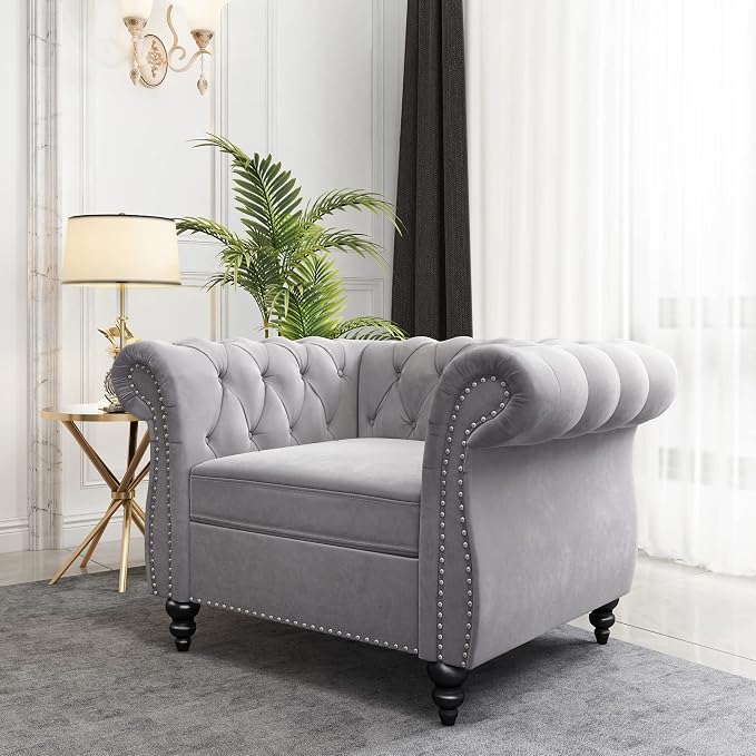 AVZEAR Living Room Accent Chair, Upholstered Sofa Chair Single Sofa Chair - Image 3