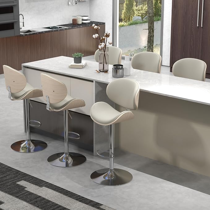 civama Bar Stools 1 PC for Kitchen Counter, Adjustable Bar Height Chairs - Image 7