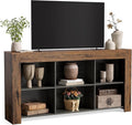 LITTLE TREE TV Stand with Storage, 63-Inch Entertainment Center with Shelves by LITTLETREE