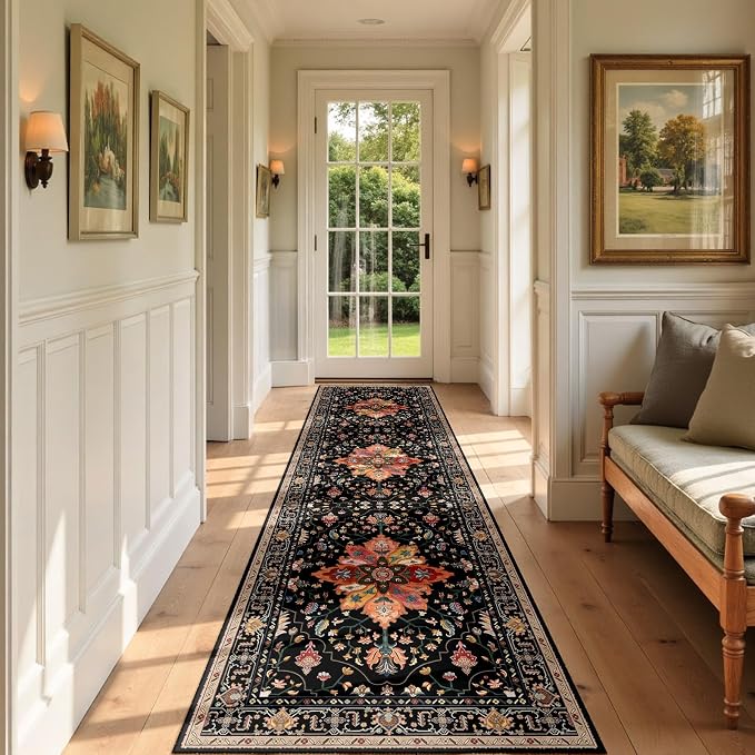 RELEANY Area Rugs 3'x9' Runner Rug Non Slip Washable - Image 2