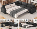 AMERLIFE 106" Oversized Sofa Bed, Sectional Sleeper Sofa by AMERLIFE