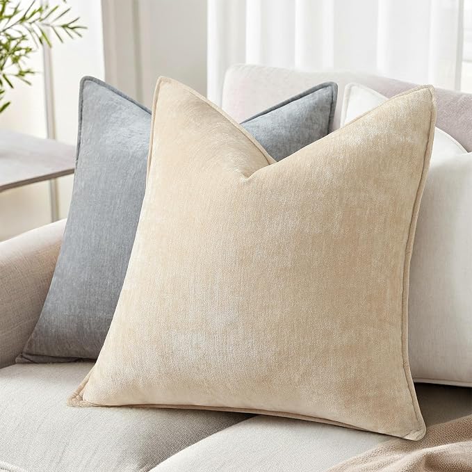decorUhome Summer Couch Throw Pillow Covers 18x18 Set of 2, Decorative Soft - Image 3