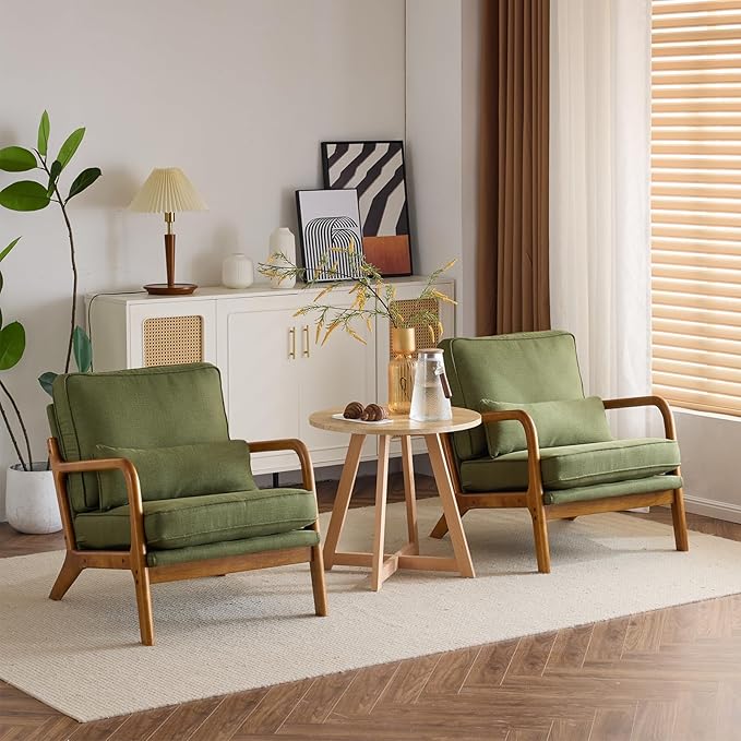 Karl home Accent Chair Mid-Century Modern Chair - Image 6
