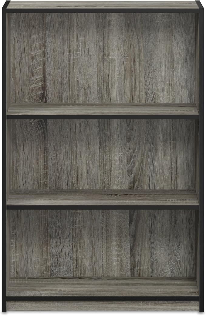 Furinno Jaya Book Shelf, 3-Tier Bookshelf, Standing Bookcase - Image 3