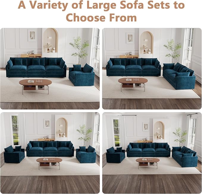 mikibama Modular Sectional Sofa, 146.5 Inch L Shaped Couch Set - Image 7