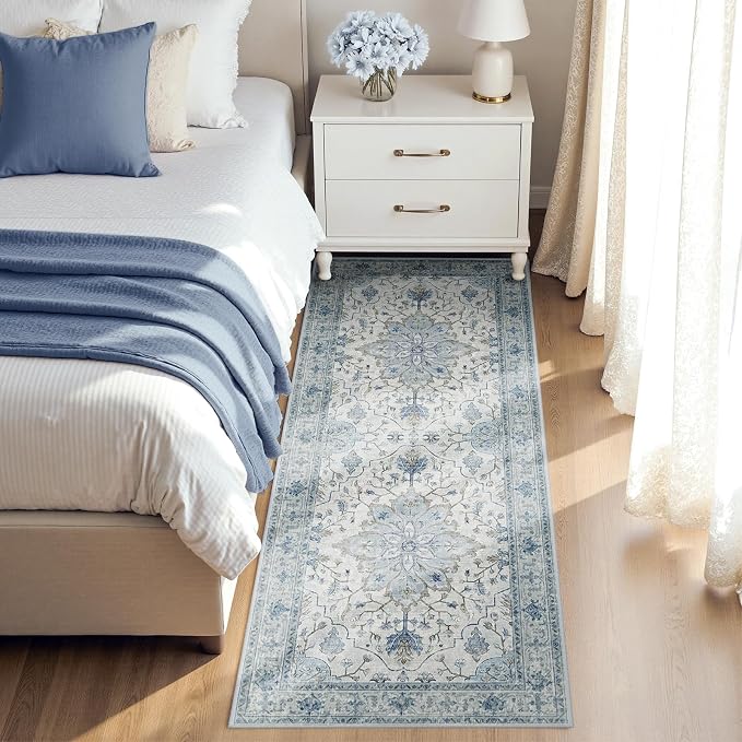 RELEANY Area Rugs 3'x7' Runner Rug Non Slip Washable - Image 2