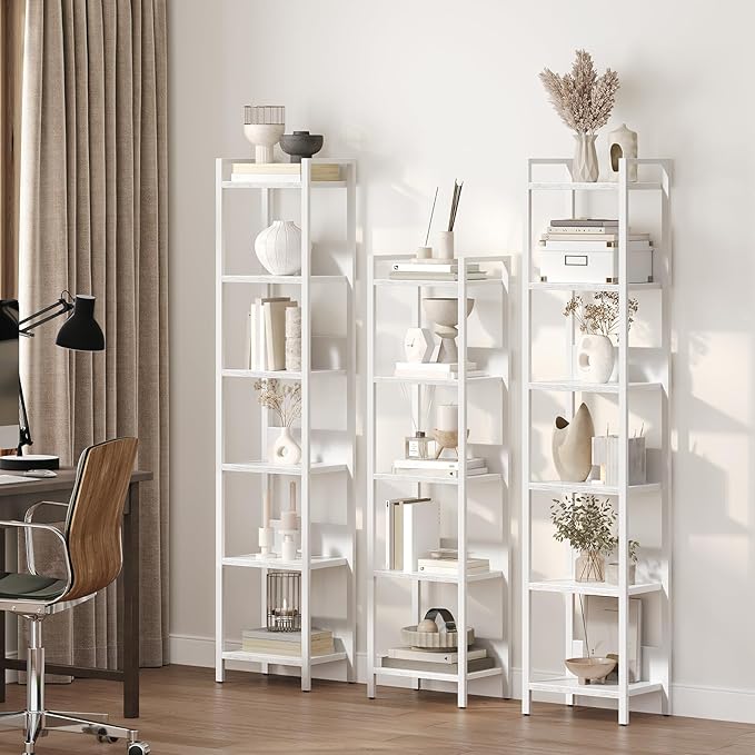 MAHANCRIS Bookshelf, 6-Tier Bookcase, Standing Book Shelf - Image 2