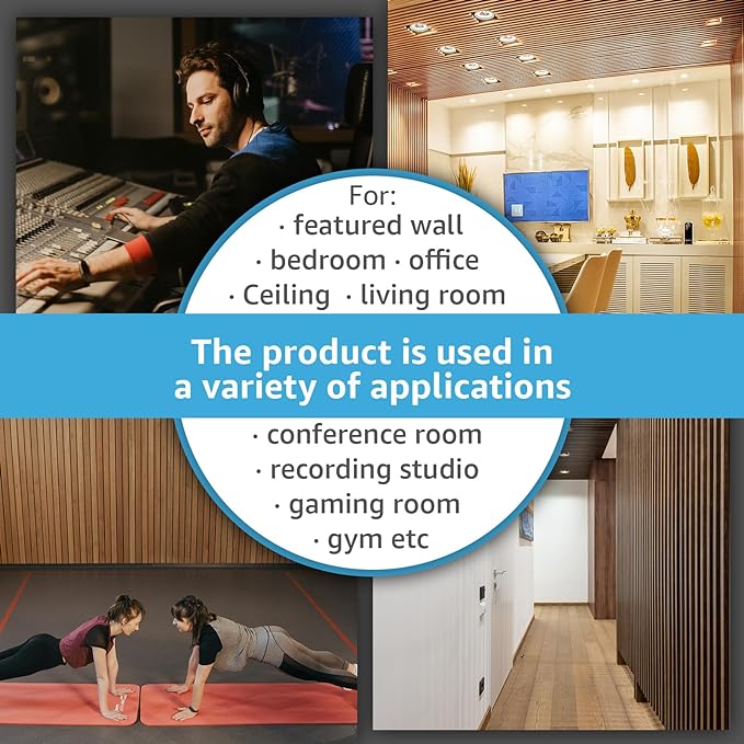 Art3d 4pcs-107 x 8in Slat Acoustic Panel - Image 6