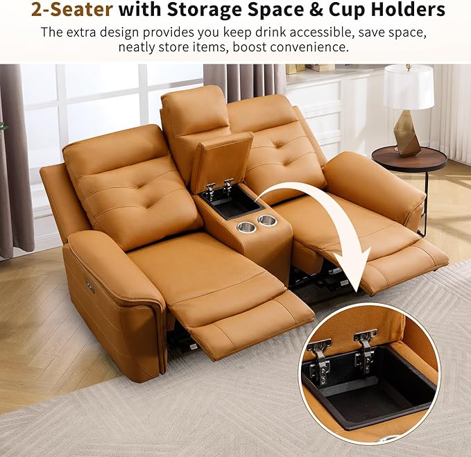 ANJ Power Reclining Loveseat Sofa - Image 5