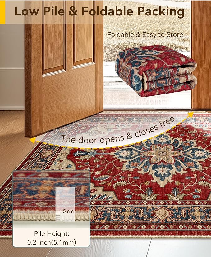 RELEANY Area Rugs 2'x3' Kitchen Rugs Entry Rug Small Rugs - Image 4