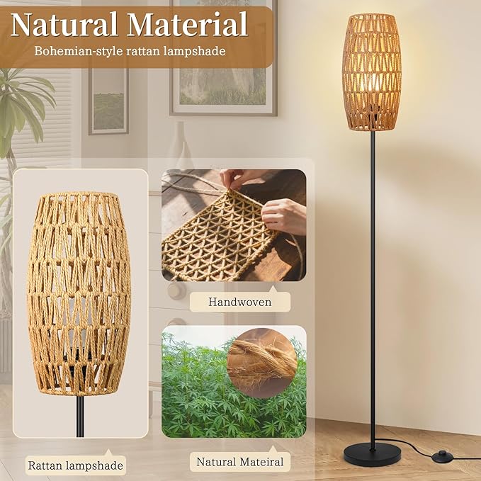 Ruiever Floor Lamp for Living Room, Farmhouse Floor lamp, Modern Standing lamp - Image 7