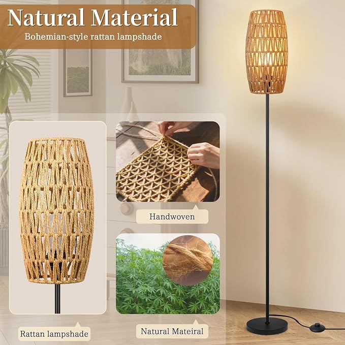 Ruiever Floor Lamp for Living Room, Farmhouse Floor lamp, Modern Standing lamp - Image 7