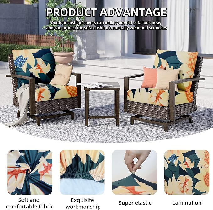 Outdoor Cushion Covers Set, Replacement - Image 3