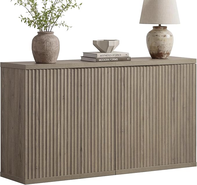SICOTAS Buffet Cabinet with Storage Accent Sideboard Modern Credenza with Doors by SICOTAS