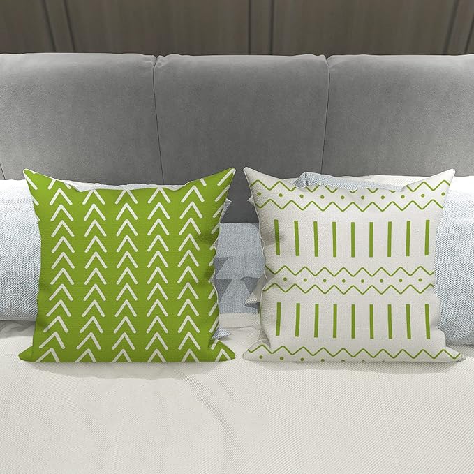 YCOLL Pillow Covers 16x16 Set of 4, Modern Sofa Throw Pillow Cover, Decorative - Image 4