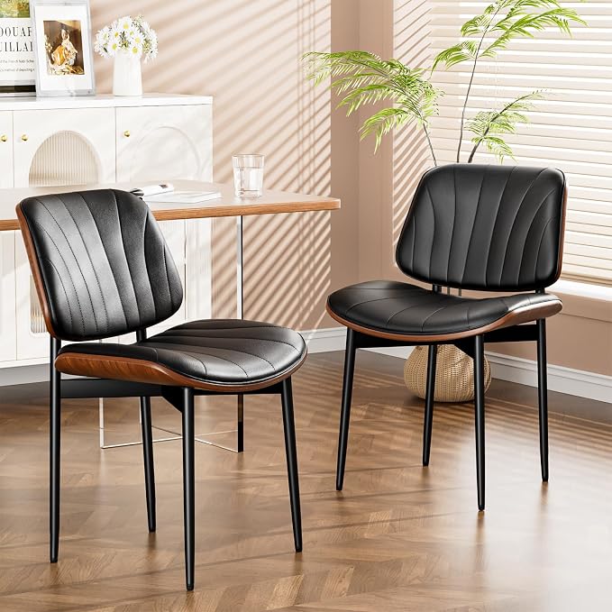 YaFiti Dining Chairs Set of 6, Dining Room and Kitchen Chairs, Mid Century - Image 9