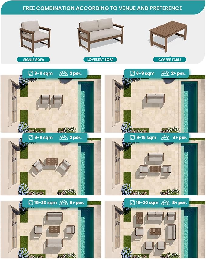 SERWALL HDPE Outdoor Loveseat - Image 8