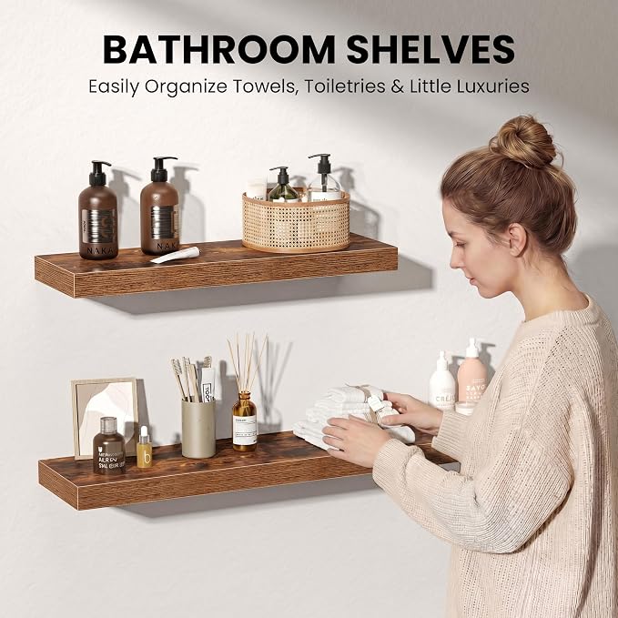 Fun Memories 72Inch Long Floating Shelves, 8 Inch Deep Shelves - Image 7
