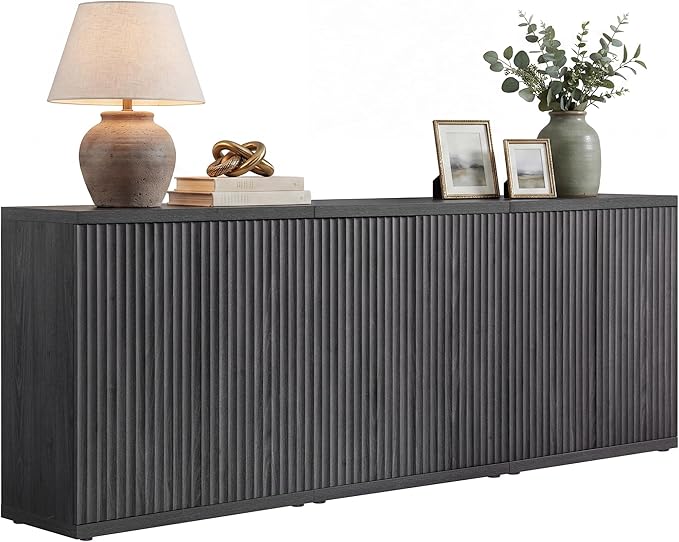 SICOTAS Buffet Cabinet with Storage Accent Sideboard Modern Credenza with Doors by SICOTAS