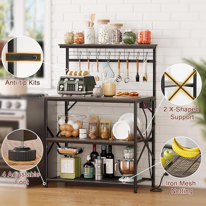 Furologee Kitchen Bakers Rack - Image 5
