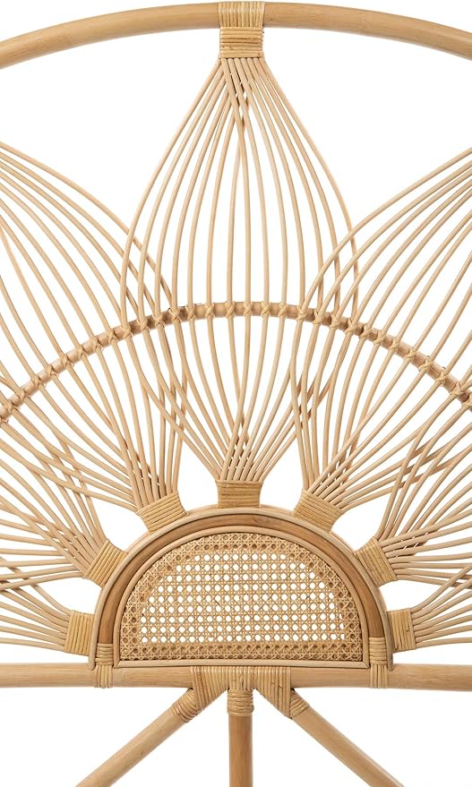 Kouboo Sunflower Rattan Twin Headboard Bedroom Bedroom Furniture Headboard Twin - Image 4
