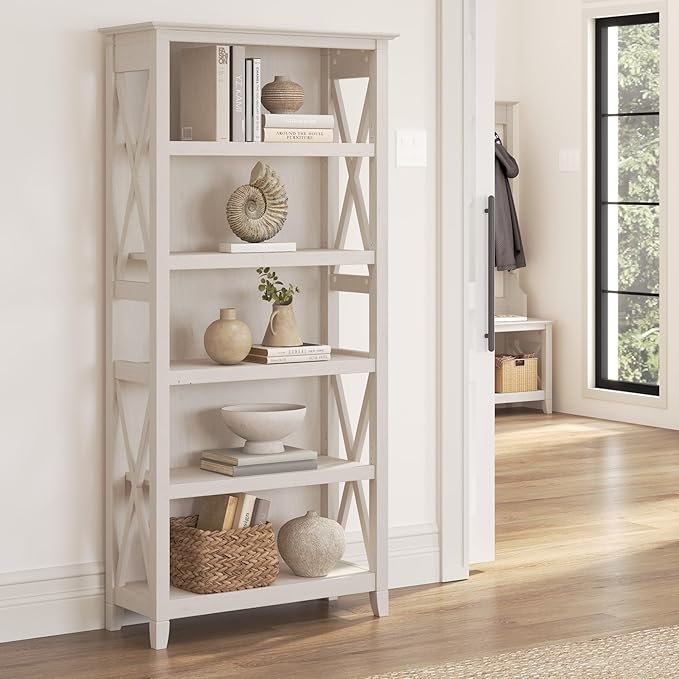 Bush Home Tall 5 Shelf Bookcase - Image 2