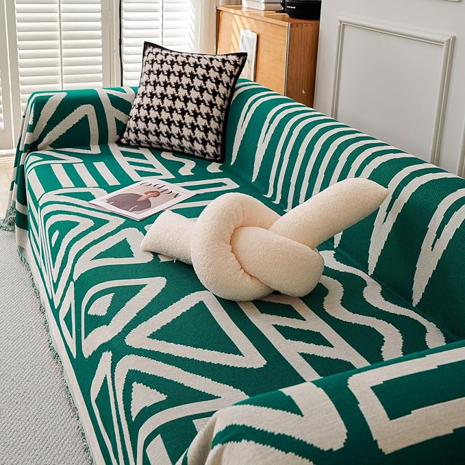 VClife Bohemian Sofa Cover for Dog, Anti-Slip Cooling Cotton Chenille Couch - Image 7