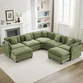 113'' V Shaped Cloud Sectional Sofa, Oversized Deep Seat Couches by WUTUTUEE