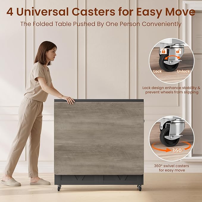 Jocoevol Space Saving Folding Dining Table - Image 9