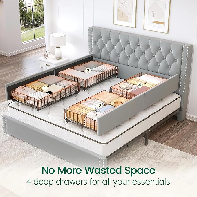 LARMACE King Size Bed Frame - Image 4