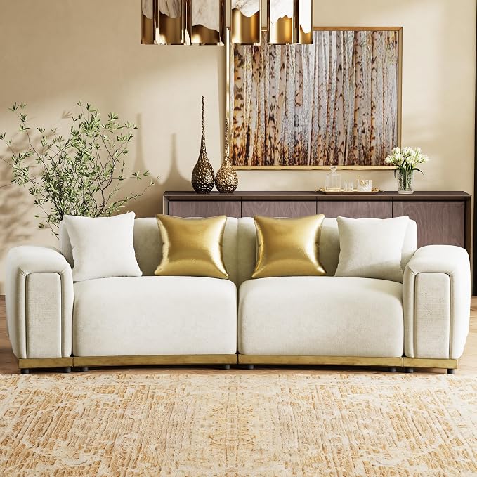 104" Oversized Chesterfield Loveseat Luxury Velvet Couch Vintage Tufted Sofa - Image 3