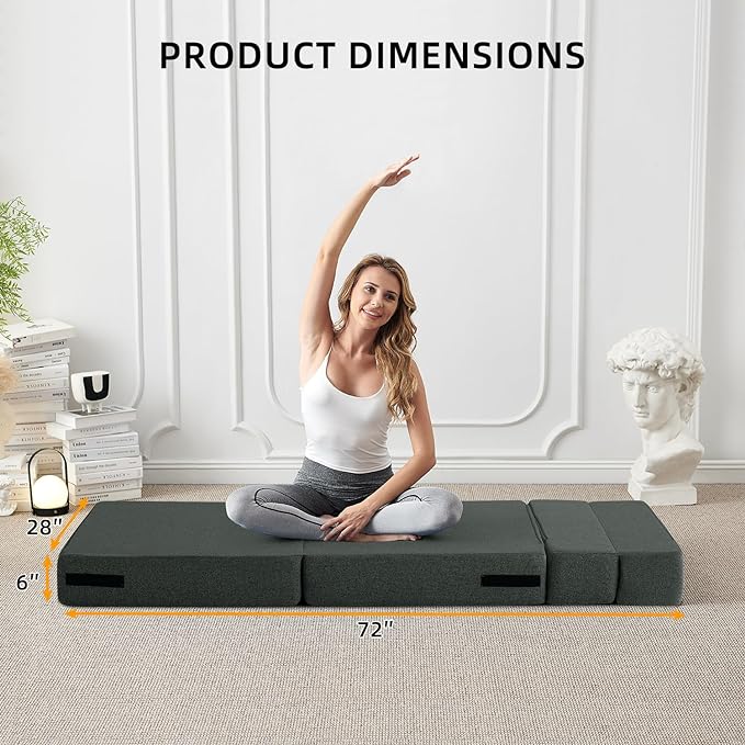 FILUXE Folding Sofa Bed | Convertible Sleeper Chair Bed - Image 2