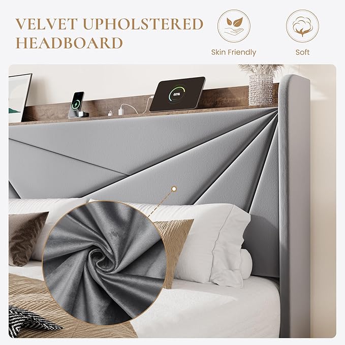 SHA CERLIN King Size Bed Frame - Image 5