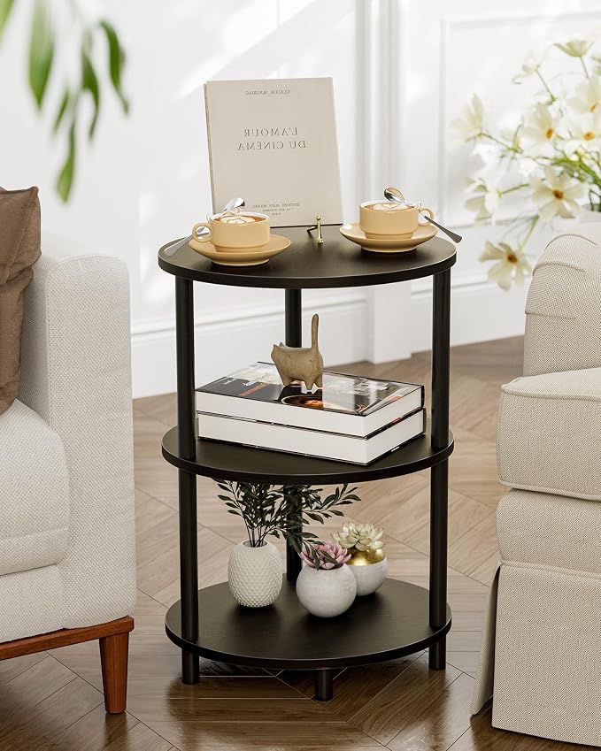 Round Pedestal End Table - Image 7