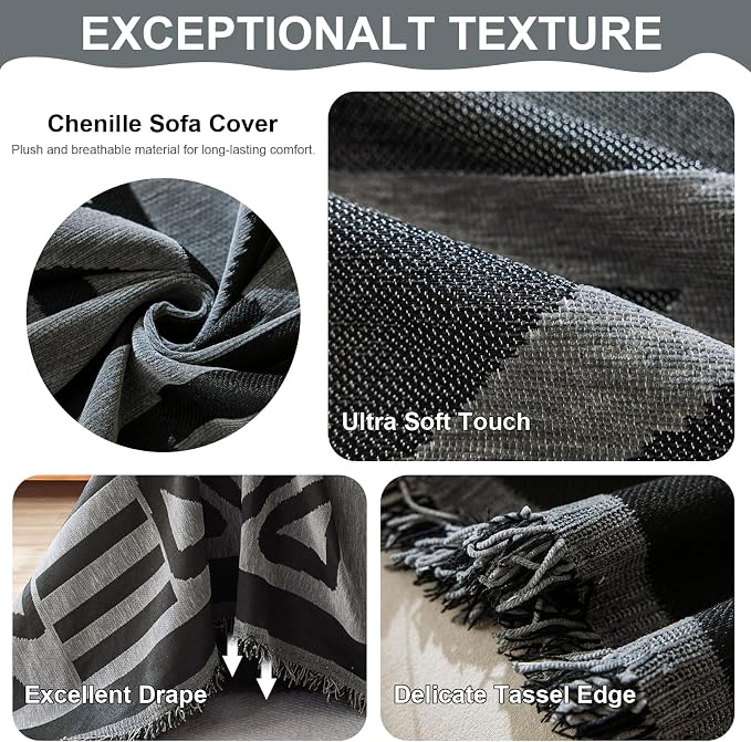VClife Bohemian Couch Covers, Non Slip Couch Covers - Image 4