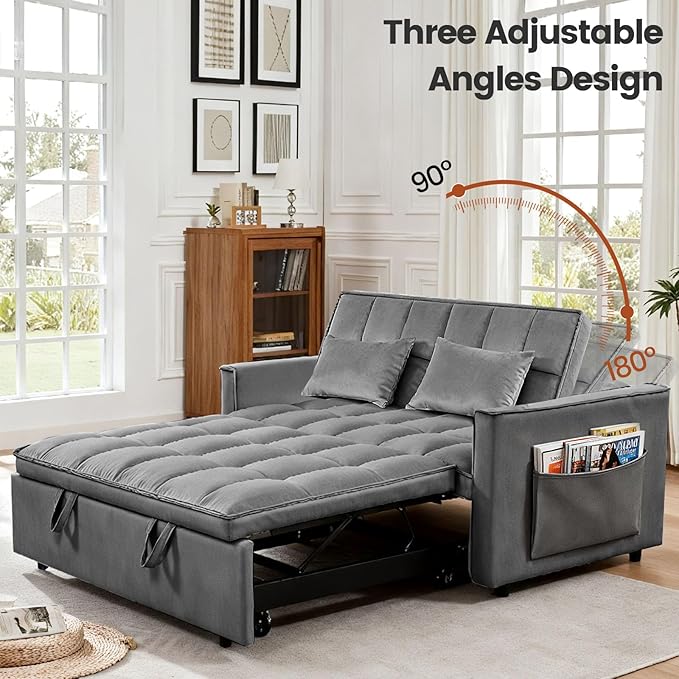 Pull Out Couch, Loveseat Sleeper Sofa Bed - Image 6