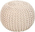 REDEARTH · Round Pouf Ottoman by REDEARTH
