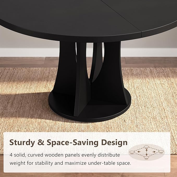 Einhomn 47.2-inch Round Dining Table, Kitchen Table - Image 7