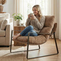 LukeAlon Modern Chenille Accent Armchair, Upholstered Lounge Chair by LukeAlon