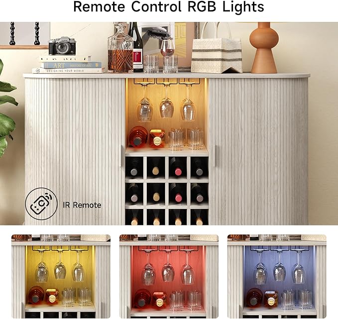 ONBRILL 55" Wine Bar Cabinet - Image 6