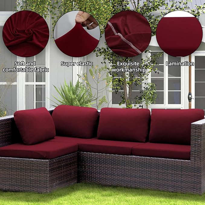 Outdoor Cushion Covers Set, Replacement - Image 4