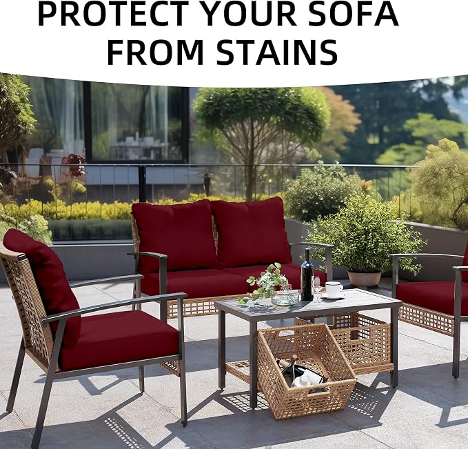 Outdoor Cushion Covers Set, Replacement - Image 3