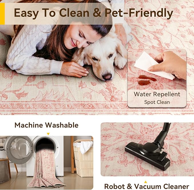 RELEANY Area Rugs 2'x10' Runner Rug Non Slip Washable - Image 5
