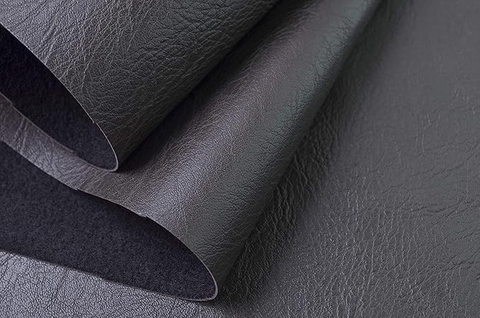 Wento Thick Faux Leather Fabric Soft Skin Grain PU Leather - Image 2